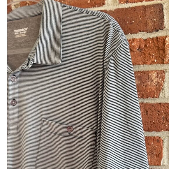 Toad&Co Striped Polo Shirt Men’s XXL Organic Cotton Blend Short Sleeve - Picture 3 of 6